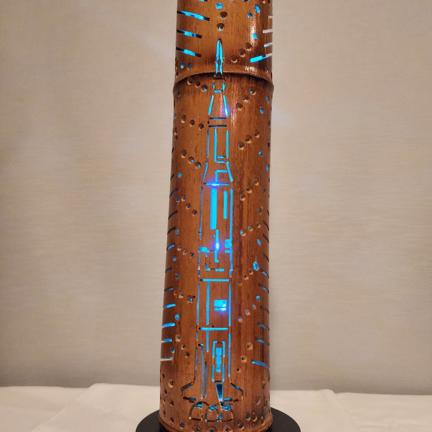 16" Bamboo Lantern -  Saturn 5