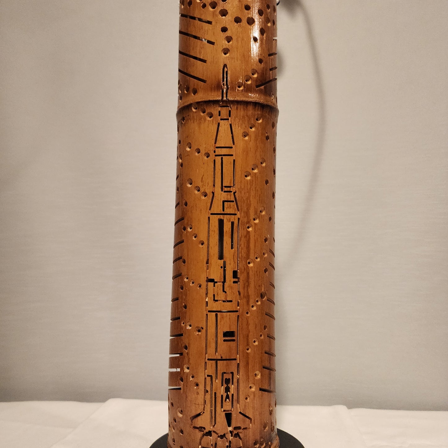 16" Bamboo Lantern -  Saturn 5