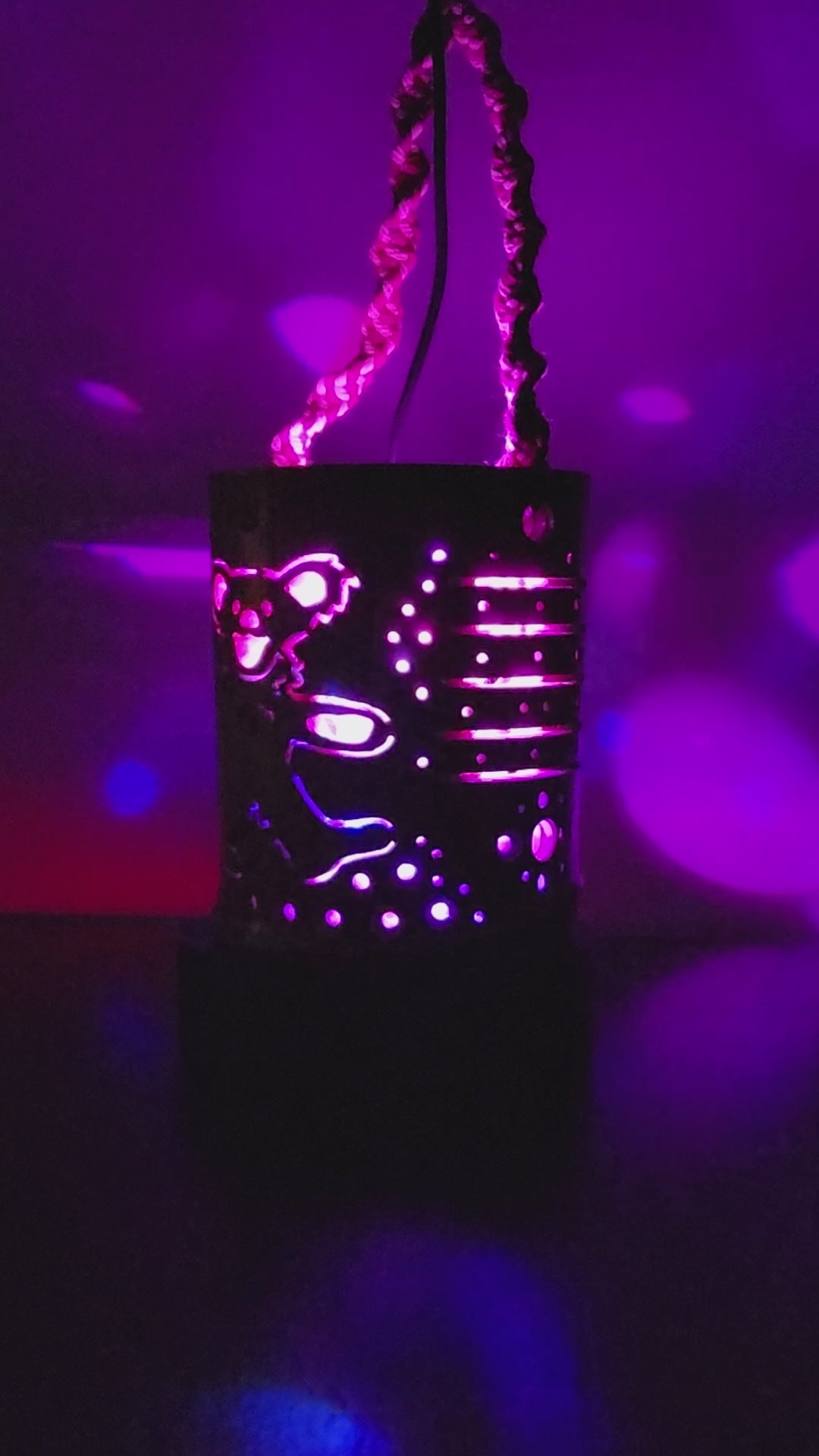 6" Bamboo Lantern Dancing Bear Bamboozledlights