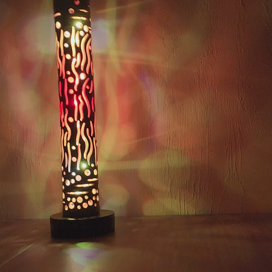 18"Bamboo Lantern - Flames