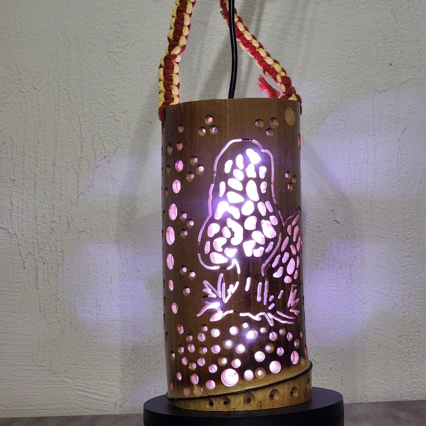 8" Bamboo Lantern - Morel