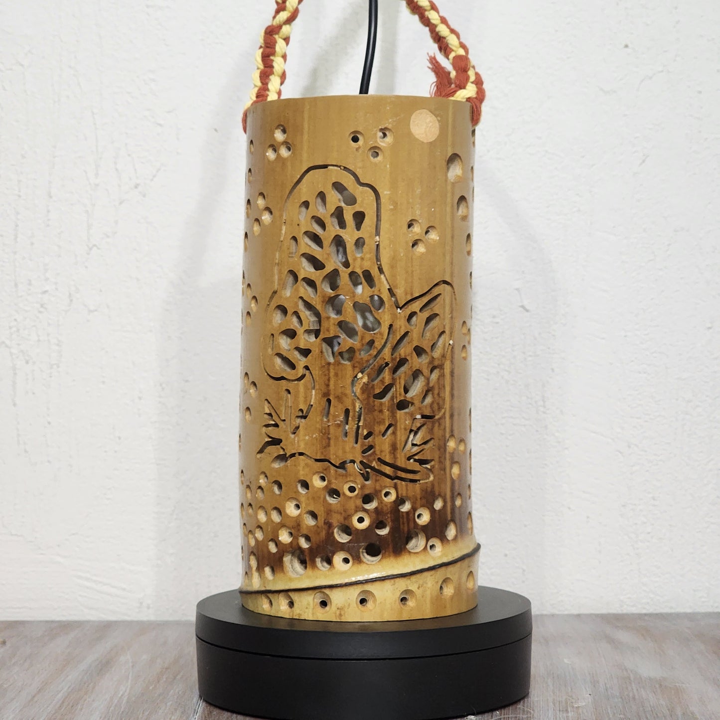 8" Bamboo Lantern - Morel