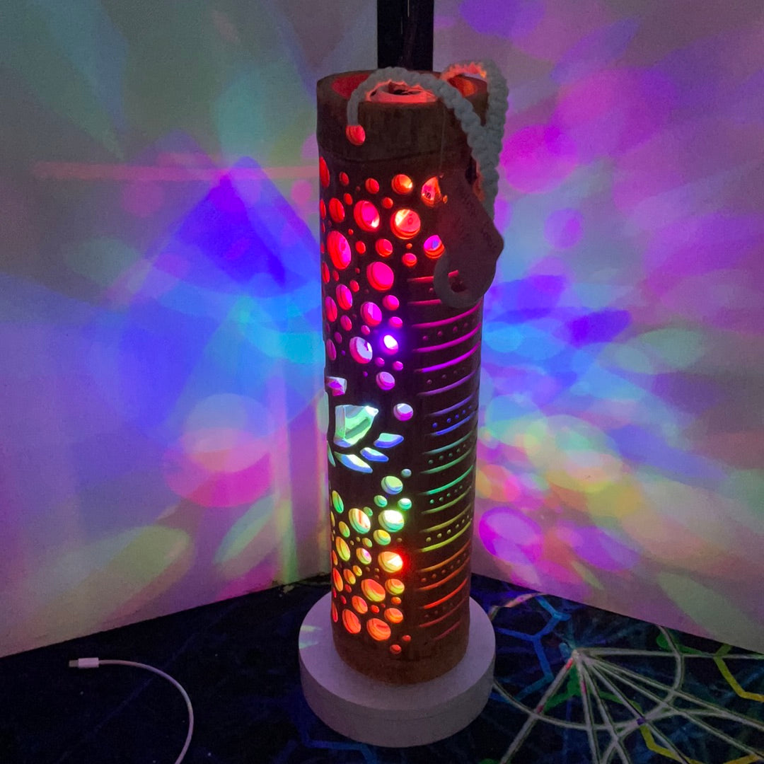 18" Lantern Custom Design lotus- Signature LED effects