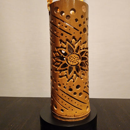 10" Bamboo  Lantern - Sunflower