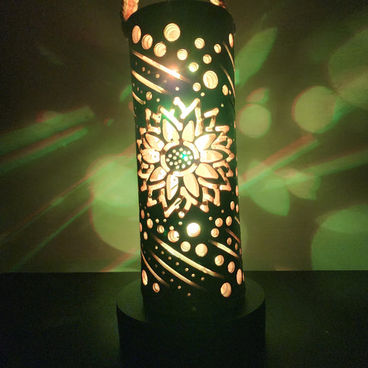 10" Bamboo  Lantern - Sunflower