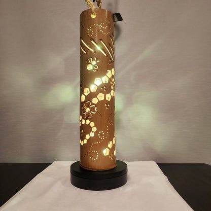 15" Bamboo Lantern - Honey Bee