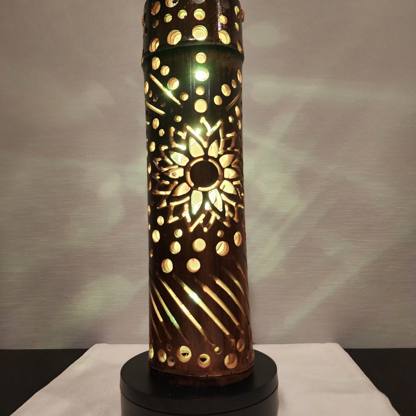 13" Bamboo Lantern  - Sunflower