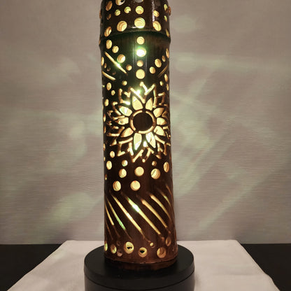 13" Bamboo Lantern  - Sunflower