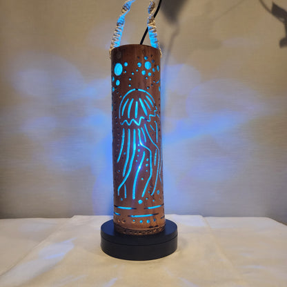 12" Bamboo Lantern - Jellyfish