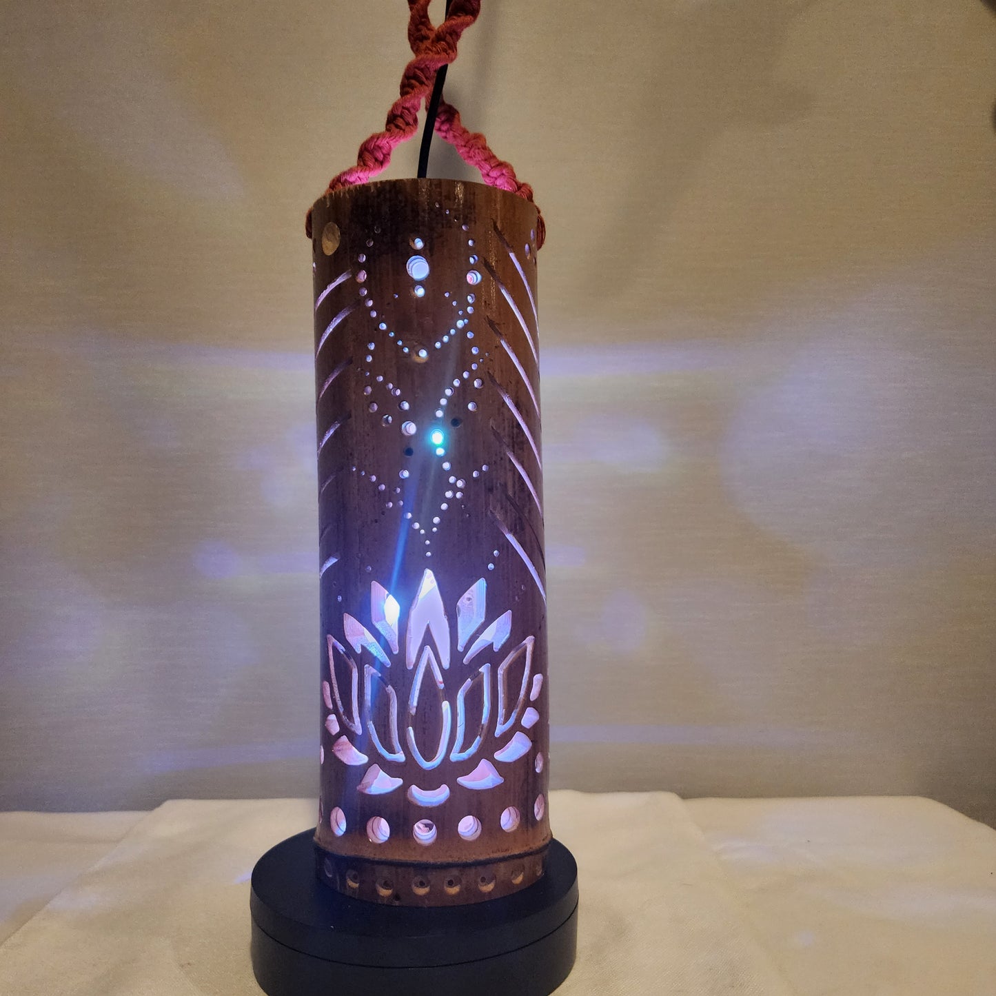 11" Lantern Lotus Flower Design - Signature LED effects