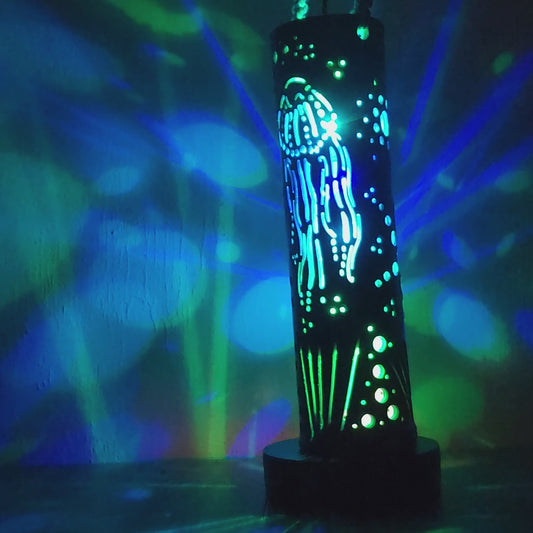 13" Bamboo Lantern - Jellyfish
