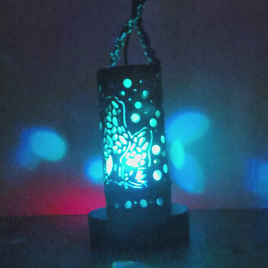 8" Bamboo Lantern - Morel