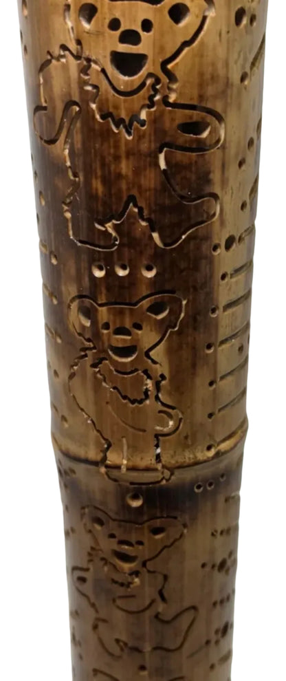 22” Bamboo Lantern -  Vertical Bears