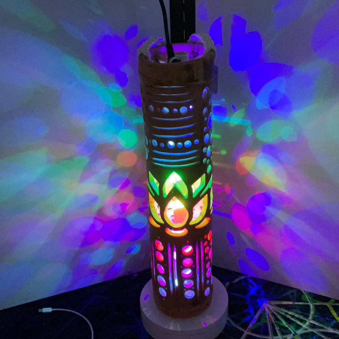 18" Lantern Custom Design lotus Signature LED effects Bamboozledlights